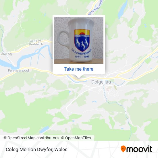 Coleg Meirion Dwyfor map