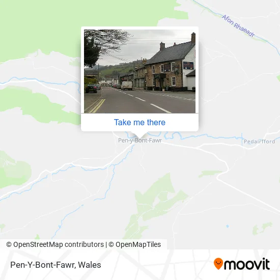 Pen-Y-Bont-Fawr map