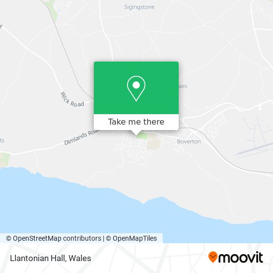 Llantonian Hall map