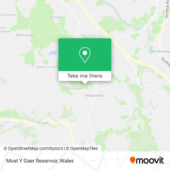 Moel Y Gaer Reservoir map