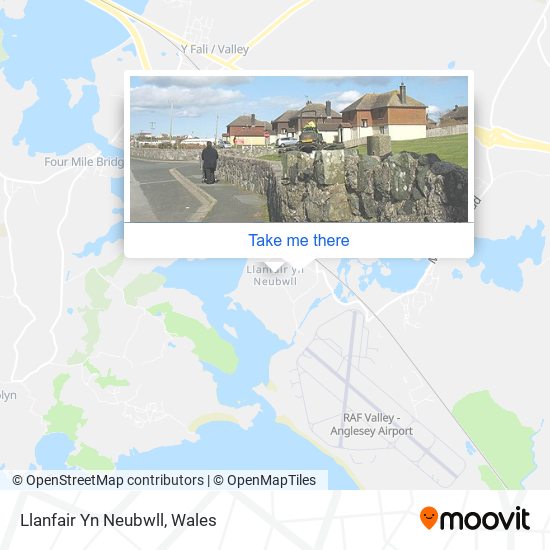 Llanfair Yn Neubwll map