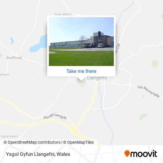 Ysgol Gyfun Llangefni map