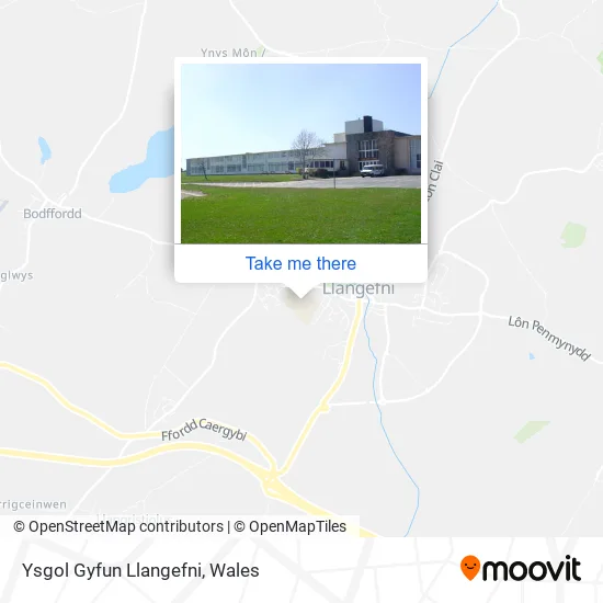 Ysgol Gyfun Llangefni map