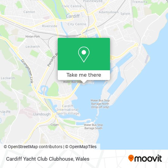 Cardiff Yacht Club Clubhouse map