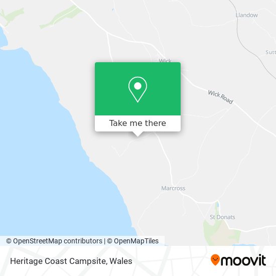 Heritage Coast Campsite map