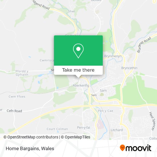 Home Bargains map