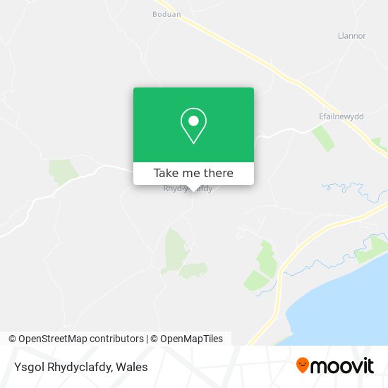 Ysgol Rhydyclafdy map