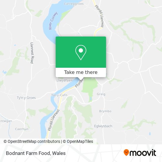 Bodnant Farm Food map