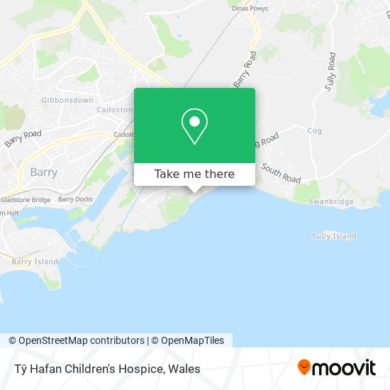 Tŷ Hafan Children's Hospice map