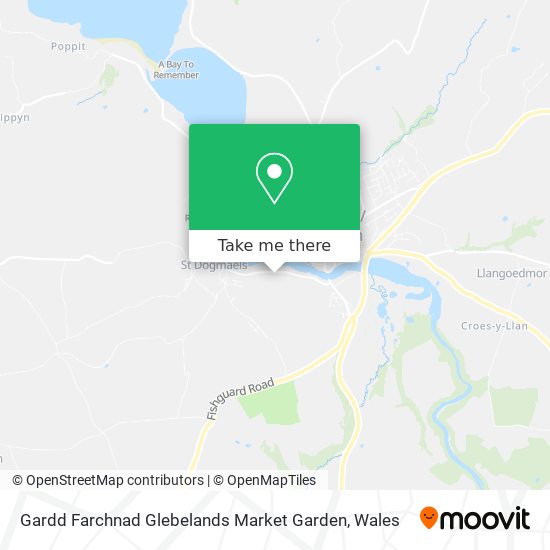 Gardd Farchnad Glebelands Market Garden map