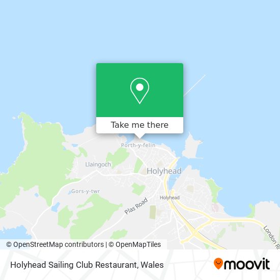 Holyhead Sailing Club Restaurant map