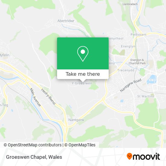 Groeswen Chapel map