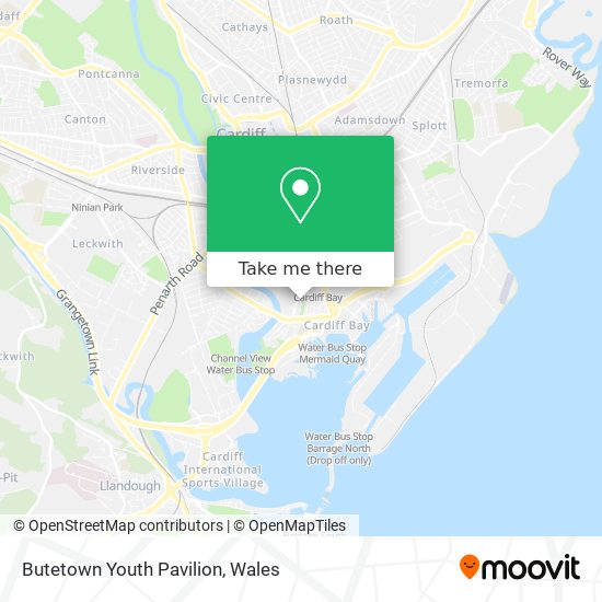 Butetown Youth Pavilion map