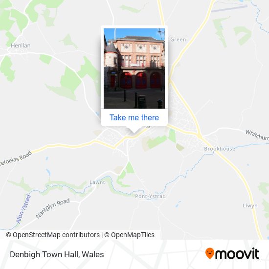 Denbigh Town Hall map
