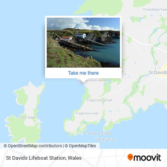 St Davids Lifeboat Station map