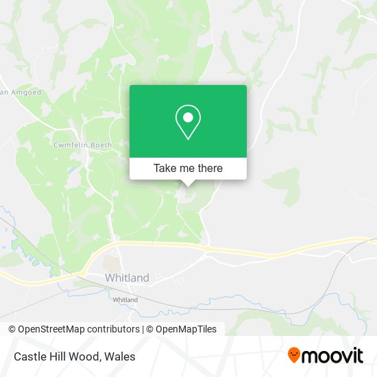 Castle Hill Wood map