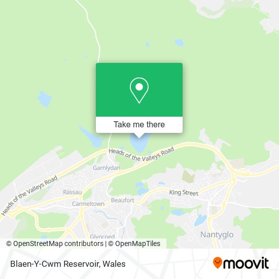 Blaen-Y-Cwm Reservoir map