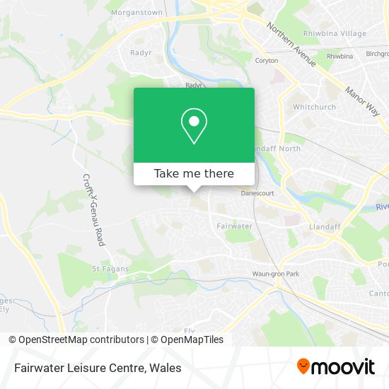 Fairwater Leisure Centre map