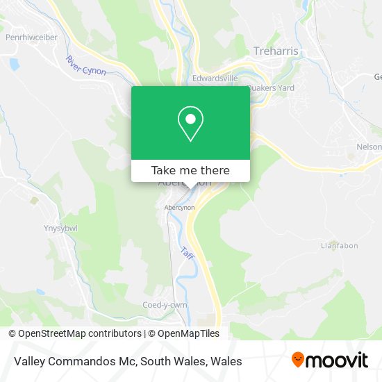 Rhondda Valley Wales Map How To Get To Valley Commandos Mc, South Wales In Rhondda Cynon Taf By  Train Or Bus?