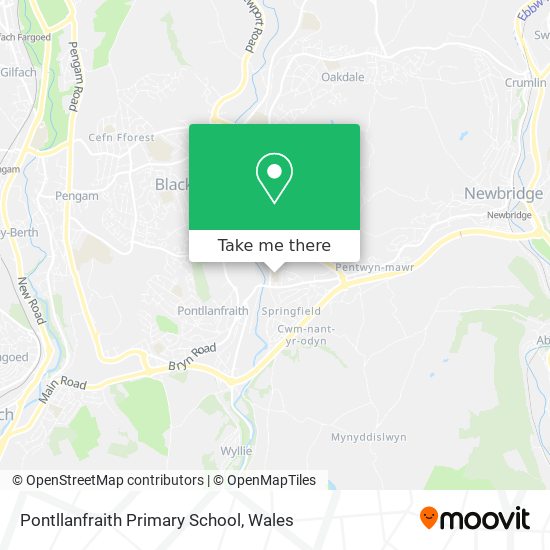 Pontllanfraith Primary School map