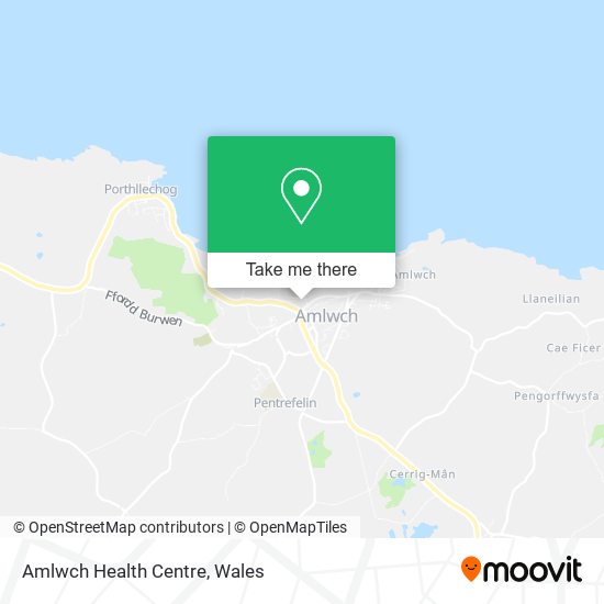 Amlwch Health Centre map