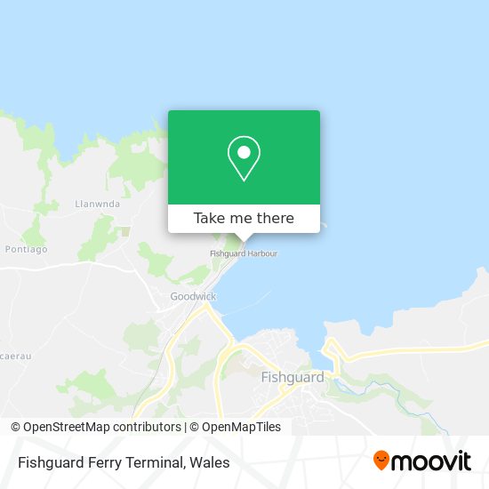 Fishguard Ferry Terminal map
