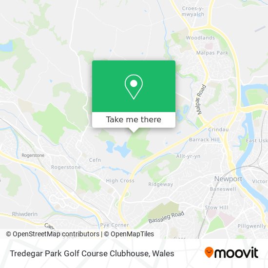Tredegar Park Golf Course Clubhouse map