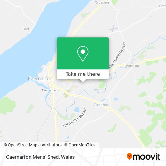 Caernarfon Mens' Shed map