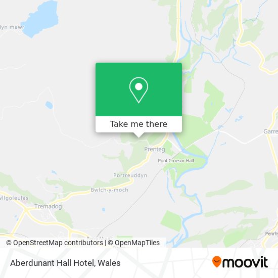 Aberdunant Hall Hotel map