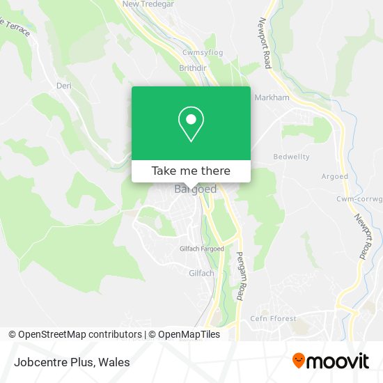 Jobcentre Plus map