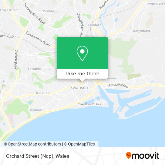 Orchard Street (Ncp) map