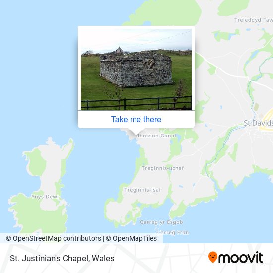 St. Justinian's Chapel map
