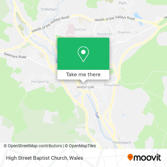 High Street Baptist Church map