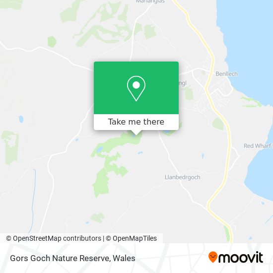 Gors Goch Nature Reserve map