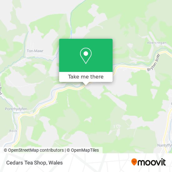 Cedars Tea Shop map