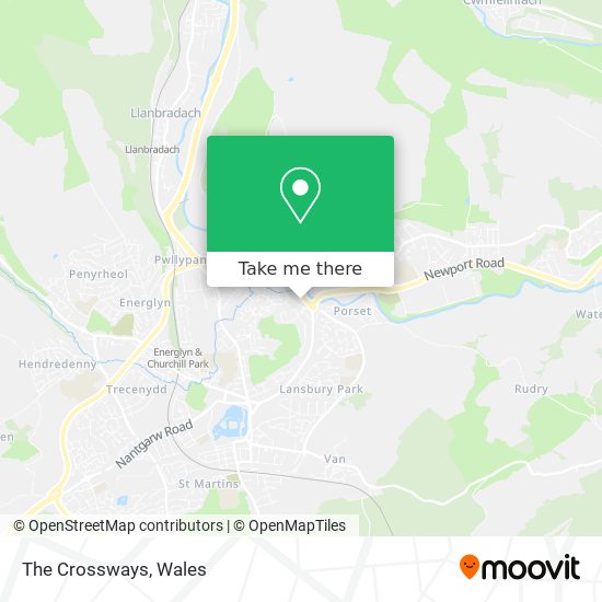 The Crossways map