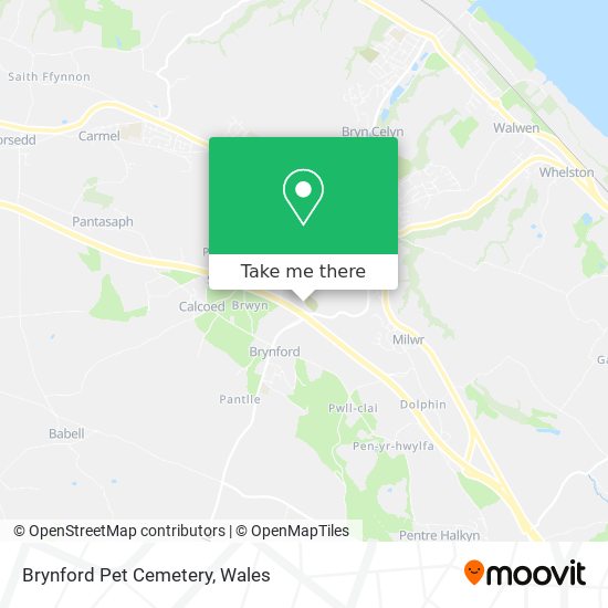 Brynford Pet Cemetery map