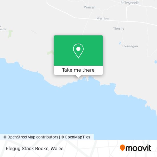 Elegug Stack Rocks map
