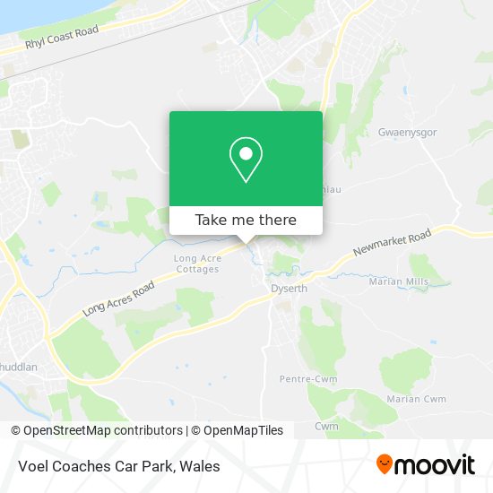 Voel Coaches Car Park map