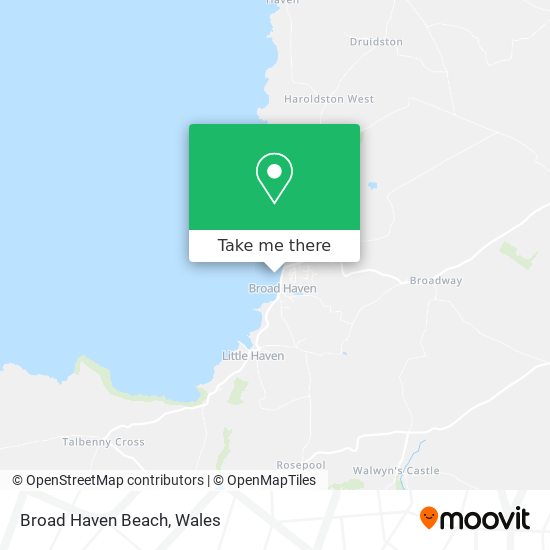 Broad Haven Beach map