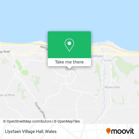 Llysfaen Village Hall map