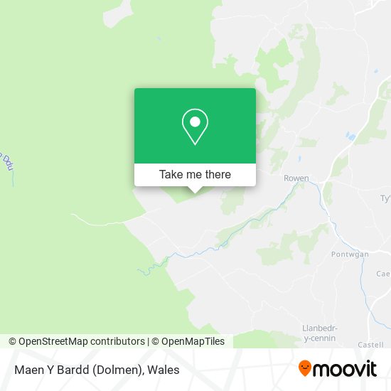 Maen Y Bardd (Dolmen) map