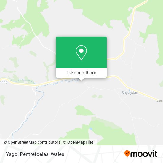 Ysgol Pentrefoelas map