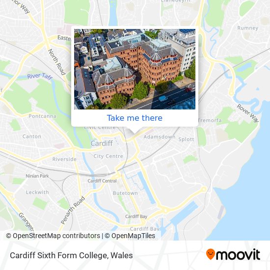 Cardiff Sixth Form College map