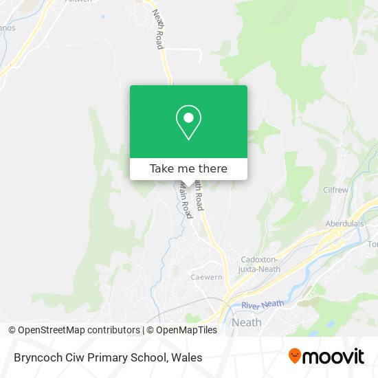 Bryncoch Ciw Primary School map