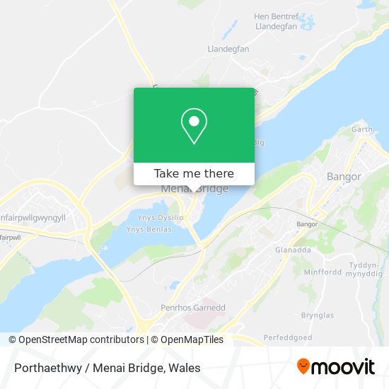 Porthaethwy / Menai Bridge map