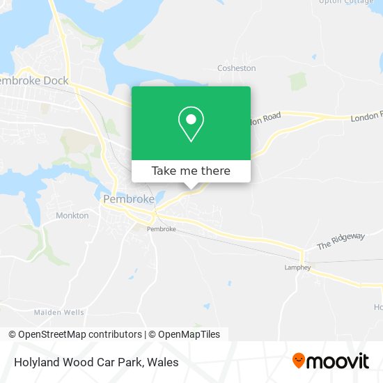 Holyland Wood Car Park map