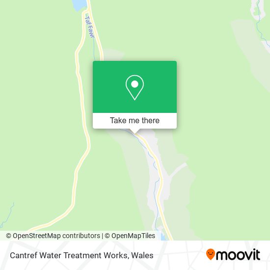 Cantref Water Treatment Works map