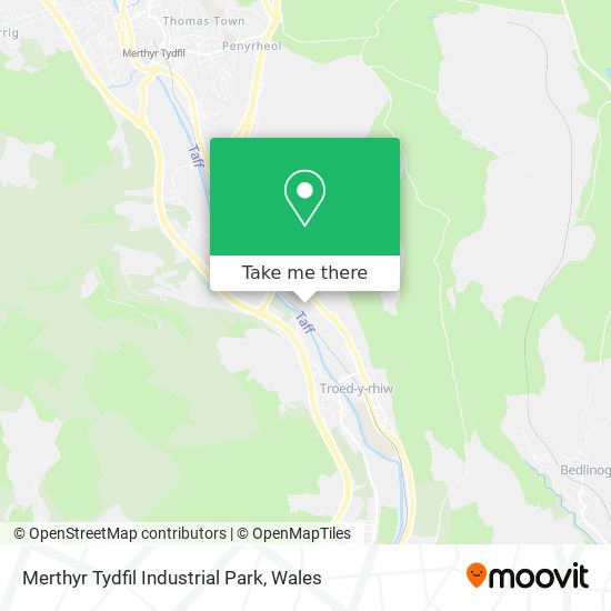 Merthyr Tydfil Industrial Park map