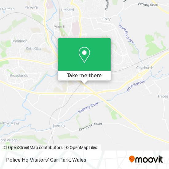 Police Hq Visitors' Car Park map